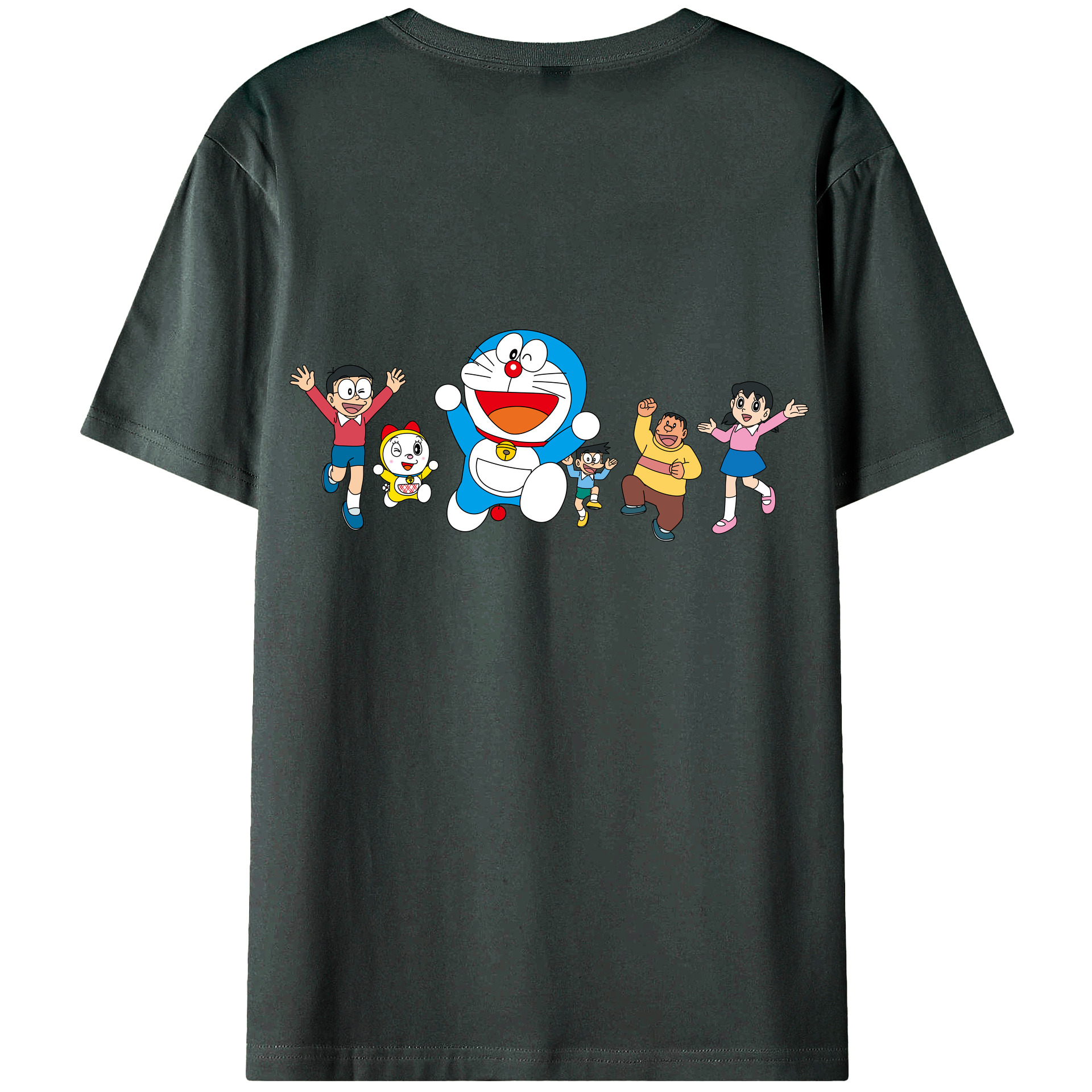 （画像用） ドラえもん 骨川 スネ夫 Doraemon Honekawa Suneo 綿100％ メンズ半袖Tシャツ（バックプリント） 通気性